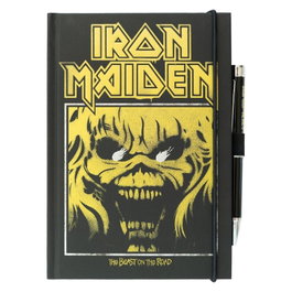 ERIK Cahier A5 premium + stylo projecteur Iron Maiden