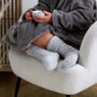 Sensly Chaussettes Sherpa Grises