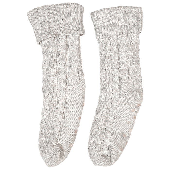 Sensly Chaussettes Sherpa Grises Sensly Chaussettes Sherpa Grises