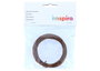 Innspiro Fil de fer rond recouvert de papier marron 3mm x 10m