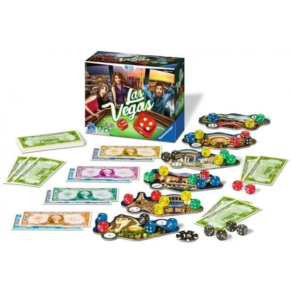 Ravensburger - Jeu d'ambiance Las Vegas - Jeu de société avec dés pour enfants et adultes à partir de 8 ans - Durée de partie environ 30 minutes