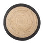Atmosphera Tapis Noir Ø 120 cm en Jute