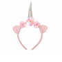 Inca Serre-tête Licorne Rose avec Oreillettes Pailletées