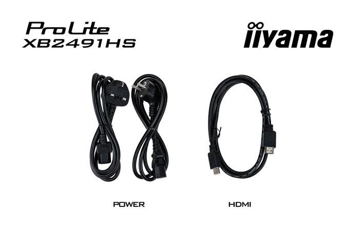 iiyama ProLite XB2491HS / XB2491HS-B1 Black 60,5 cm (23,8 pouces) Moniteur