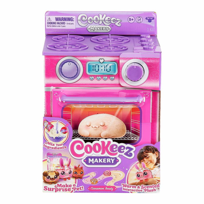 Cookeez Makery Fabrique à Pâtisserie Rose avec Four Interactif et Peluche Parfumée