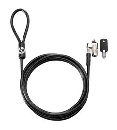HP Kit de verrouillage de câble à clé 10 mm pour ordinateur portable - Sécurité portable - Câble en acier 1,83 m - Compatible ultra-minces