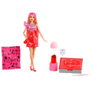 Barbie - Barbie Party Unboxed, Série Glam Party Roja Jfy68, Poupée avec 10 Surprises à Déballer pour Une Fête