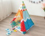 KioKids Tapis de jeu et Teepee d'activités du cirque