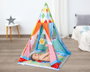 KioKids Tapis de jeu et Teepee d'activités du cirque