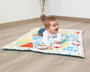 KioKids Tapis de jeu et Teepee d'activités du cirque