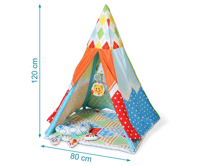 KioKids Tapis de jeu et Teepee d'activités du cirque KioKids Tapis de jeu et Teepee d'activités du cirque