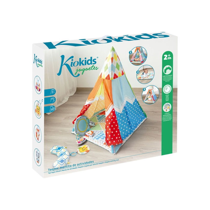 KioKids Tapis de jeu et Teepee d'activités du cirque KioKids Tapis de jeu et Teepee d'activités du cirque