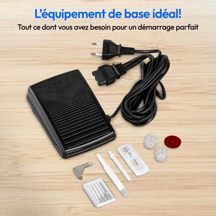 Medion SM 70 - Machine à coudre 71W, 12 points, 700 tr/min, éclairage LED, couleur rose