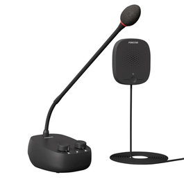 Fonestar Système INTERFON-W - Intercom de guichet et vitre, microphone double sens avec amplification, pour guichets banques, parkings, 2x5W