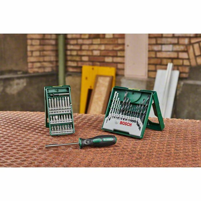 Bosch Jeu de 41 embouts + tournevis porte-embout Mini X-Lin