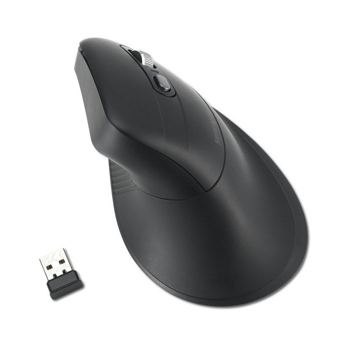 Kensington Souris Ergonomique Verticale MY630 EQ Rechargeable - Confort Pro Fit, Bluetooth et 2.4 GHz, 57% Recyclé