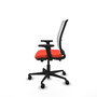 PIQUERAS Y CRESPO Chaise Haches Synchrone/Traslack Orange foncé et Blanc