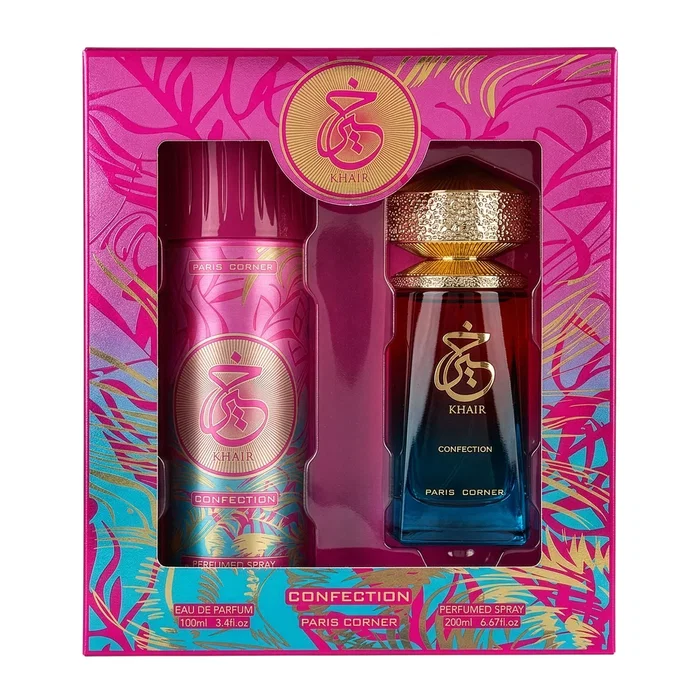 Paris Corner Coffret Khair Confection avec Eau De Parfum et Déodorant Paris Corner Coffret Khair Confection avec Eau De Parfum et Déodorant