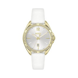 Boss 1502619 - Montre analogique dorée et blanche