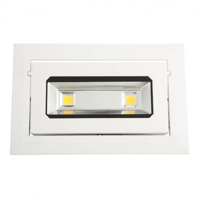 HO LED Downlight Rectangulaire Basculante 20W 1685Lm 2700K 40000H - Projecteur LED encastrable pour commerce
