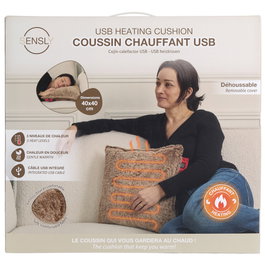 Sensly Almohada Térmica USB Grand Froid, 40x40 cm