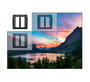 B-Tech BT8312 Support videowall modulaire profil mince avec micro-ajustement et ouverture soft (VESA 600x400)