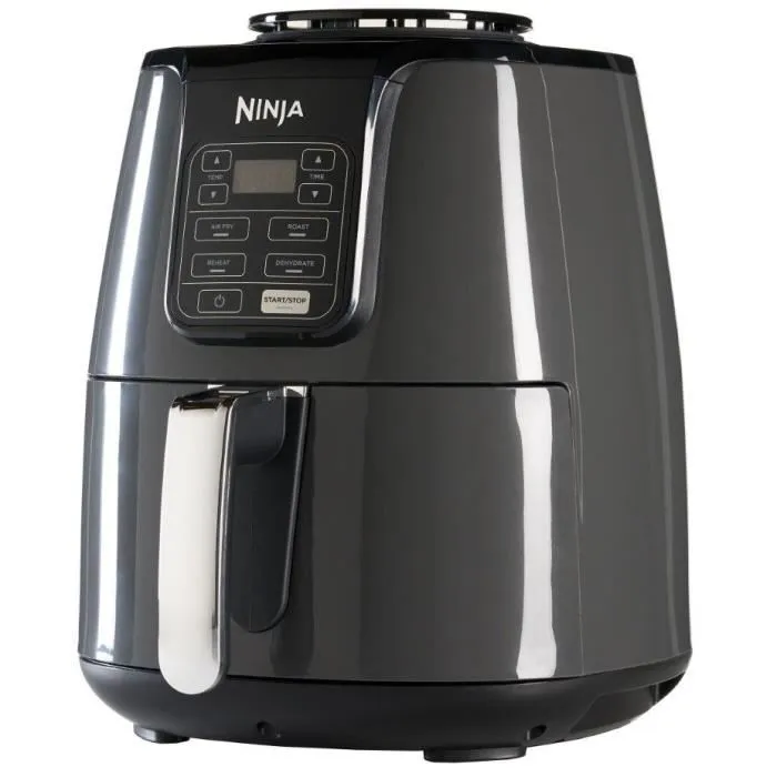 Ninja AF100EU Friteuse sans Huile 3.8L - 4 Programmes de Cuisson (Frire, Rôtir, Réchauffer, Déshydrater) - 1550W - Design Compact
