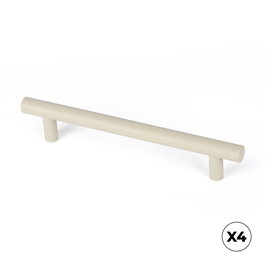Rei Poignée de meuble type anse modèle 891h, acier inoxydable finition beige, 128 mm, blister 4 pièces