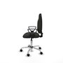 PIQUERAS Y CRESPO Chaise de bureau Algarra, Noir, Tissu, Base chromée