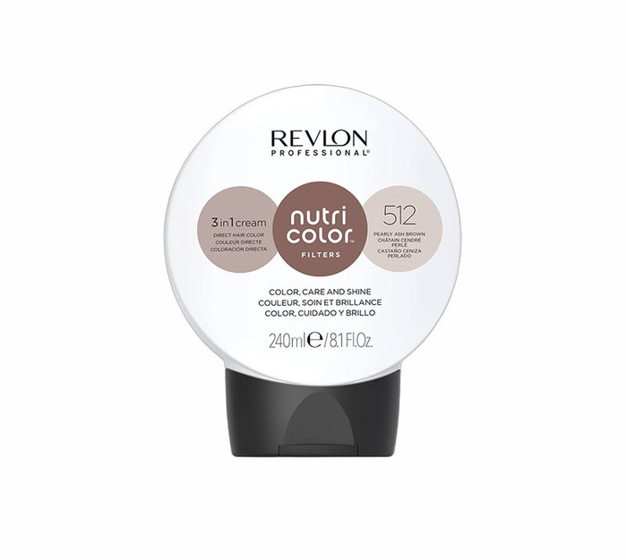 Revlon Professional Filtres NUTRI COLOR 512 Castaño Ceniza Perlado 240 ml