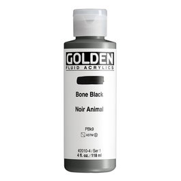 Golden Peinture Acrylique Fluide Noir de Hueso 118 ml