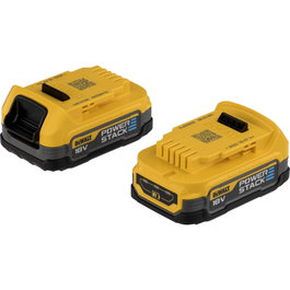 DeWalt DCBP034E2-XJ Powerstack Set de 2 batteries 18V 1,7Ah