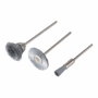 Wolfcraft Brosse - Lot de 3 pièces en acier