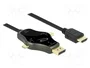 DELOCK Adaptateur 4K UHD 2160p DisplayPort/mini DisplayPort/USB C vers HDMI 1,75m