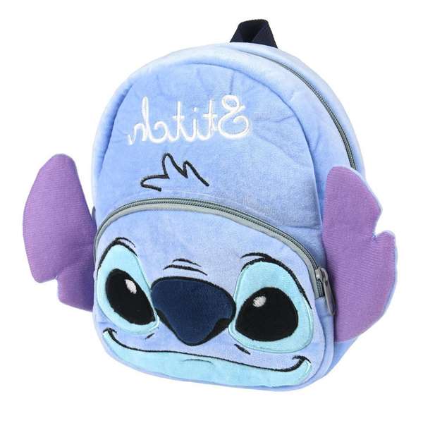 Cerdá - Mochila Garderie Personnage Stitch Peluche - Sac à Dos Enfant - Recommandé 3 ans et plus - Couleur Bleue