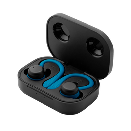 Phoenix Spartan Écouteurs Sport Bluetooth 5.3 Design Convertible In-Ear et On-Ear avec Double Microphone Bleu