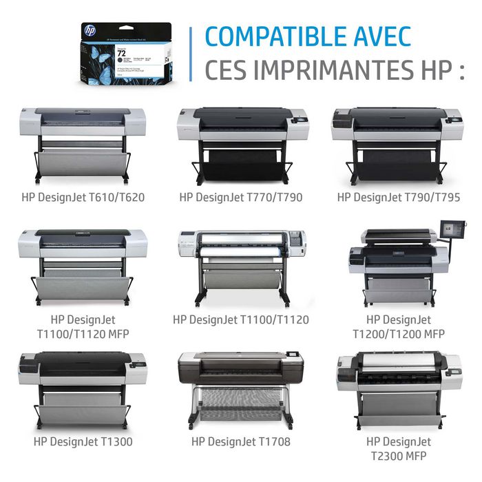 HP Cartouche d'encre Noir mat 130 ml C9403A HP Cartouche d'encre Noir mat 130 ml C9403A