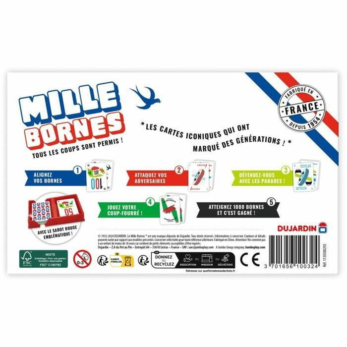 Dujardin Mille Bornes Classique - Jeu de société de cartes Dujardin Mille Bornes Classique - Jeu de société de cartes