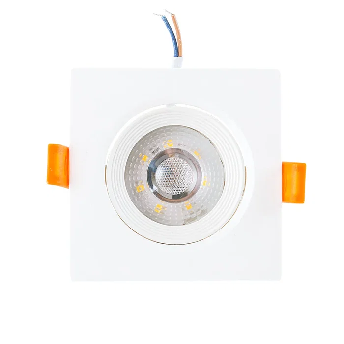 Foco Downlight LED 7W Rectangular Blanco Cálido 2700K Orientable