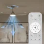 Philips - Ventilateur de plafond à pales fixes avec lumière blanche réglable et télécommande - Flux d'air puissant réversible - 6 vitesses - Silencieux (<50 dB) - Blanc
