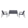 Canapé de jardin Home ESPRIT Noir Gris foncé 119 X 70 X 64 CM
