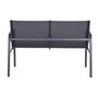 Canapé de jardin Home ESPRIT Noir Gris foncé 119 X 70 X 64 CM