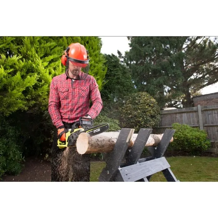 Ryobi Tronçonneuse électrique 1900 W RCS1935B2C - Guide de 35 cm, vitesse de chaîne 15 m/s, tendeur sans outil, avec une seconde chaîne offerte