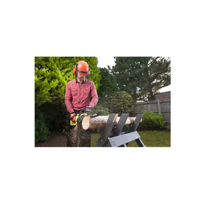 Ryobi Tronçonneuse électrique 1900 W RCS1935B2C - Guide de 35 cm, vitesse de chaîne 15 m/s, tendeur sans outil, avec une seconde chaîne offerte