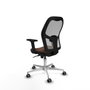 Piqueras y Crespo Chaise de Bureau 2D086G0 Gris Brun foncé