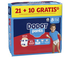 Dodot Pants Couches-culottes taille 8 (+17 kg), 31 unités