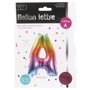 Party Time Ballon Lettre H Arc-en-ciel 35 cm