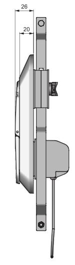 Lanview Clé pour serrure WK2 pour modèles RCCTV002, 003, 004, 005