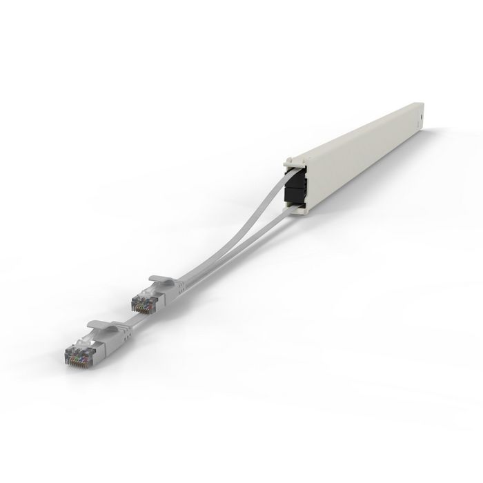 Patchbox patchbox.one Cassette 46RU STP Gris avec câbles Cat6a 2,5 m Patchbox patchbox.one Cassette 46RU STP Gris avec câbles Cat6a 2,5 m