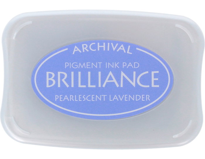 Tsukineko Tampon encreur BRILLIANCE Lavande perlé effet nacaré 95x65mm Tsukineko Tampon encreur BRILLIANCE Lavande perlé effet nacaré 95x65mm